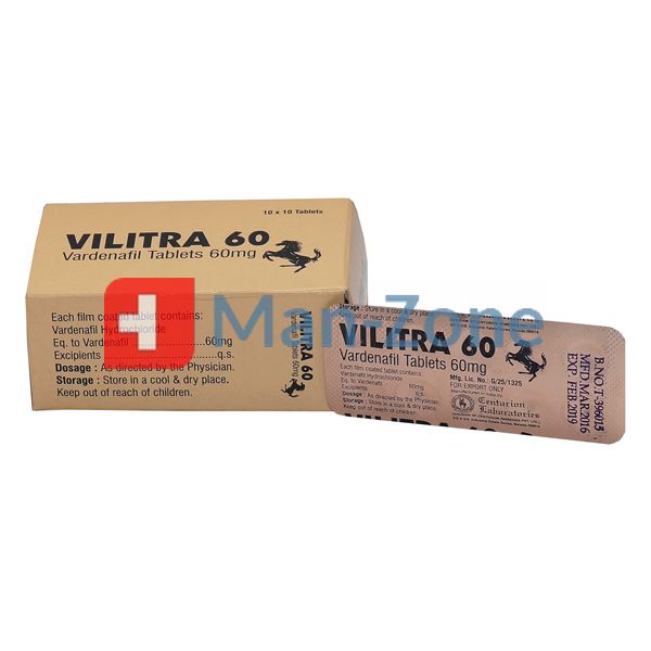 vilitra 60 mg tabletky na erekciu, obsahujú vardenafil