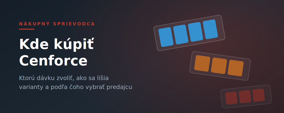 Kde kúpiť Cenforce na Slovensku v roku 2026: dávky, varianty a overenie predajcu Kde kúpiť Cenforce — blistre s tabletami v dávkach 50, 100, 150 a 200 mg